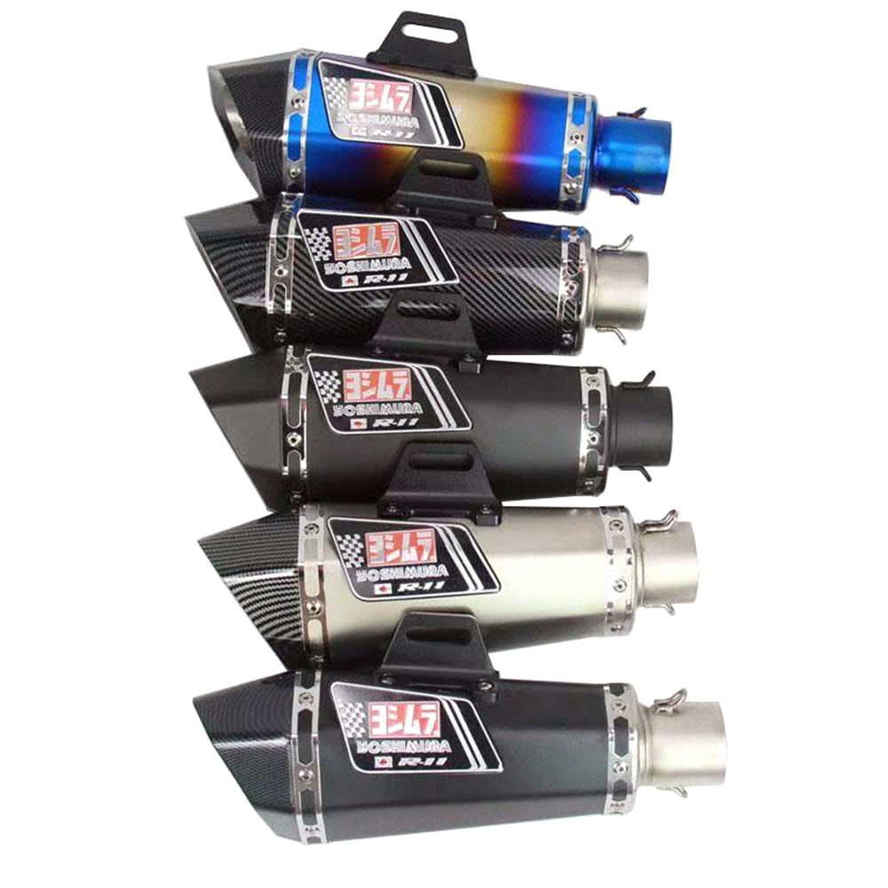 Exhaust Muffler Stainless Steel Universal - Knalpot Motor Universal 51mm Inlet Dengan
