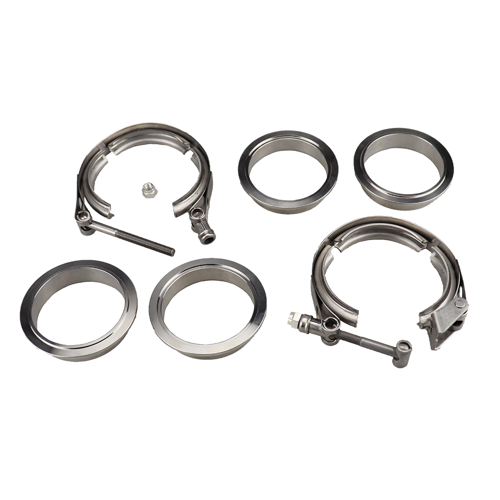 Exhaust V Band Clamp Flange Kit Stainless - Klem V-band Baja Tahan Karat 304