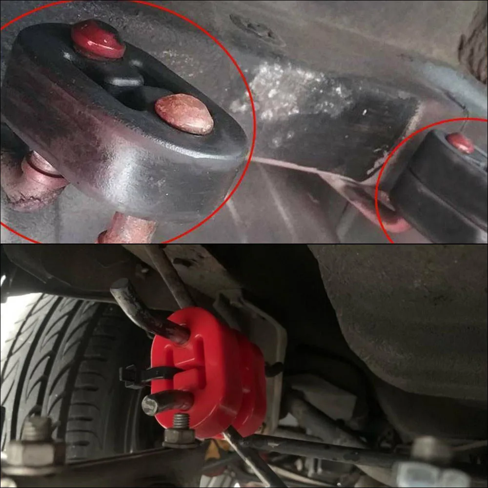 Exhaust Hanger Rubber Insulator Heavy Duty - Braket Gantungan Knalpot Universal 2 Lubang,