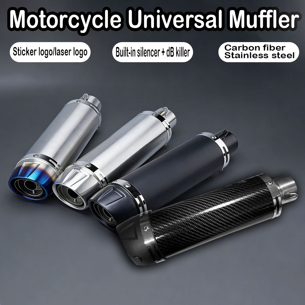 Exhaust Muffler Stainless Steel Universal - Knalpot Motor Universal 51mm dengan DB