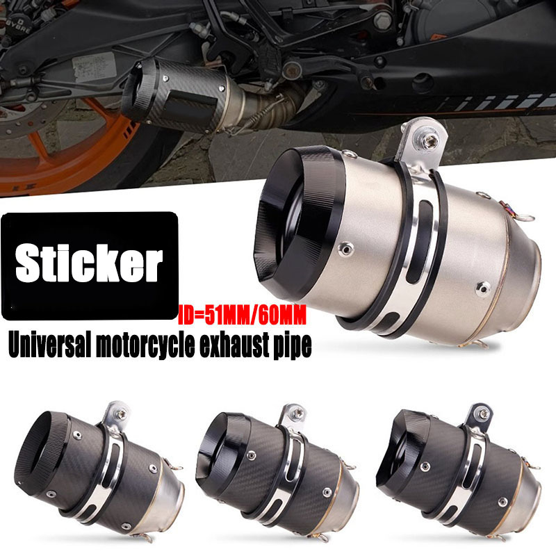 Exhaust Muffler Stainless Steel Universal - Knalpot AR Austin Racing 51mm 60mm