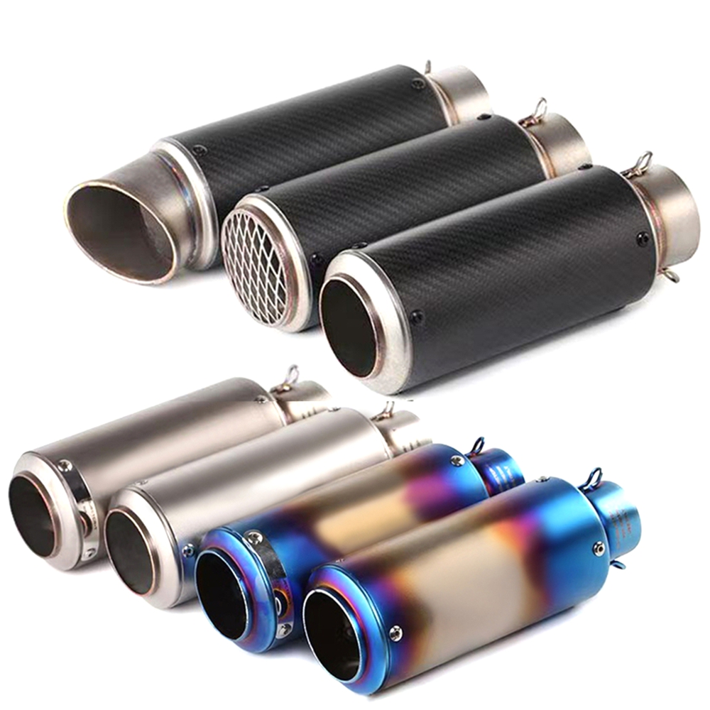 Exhaust Muffler Stainless Steel Universal - Knalpot Motor Universal 51Mm 60Mm Pipa