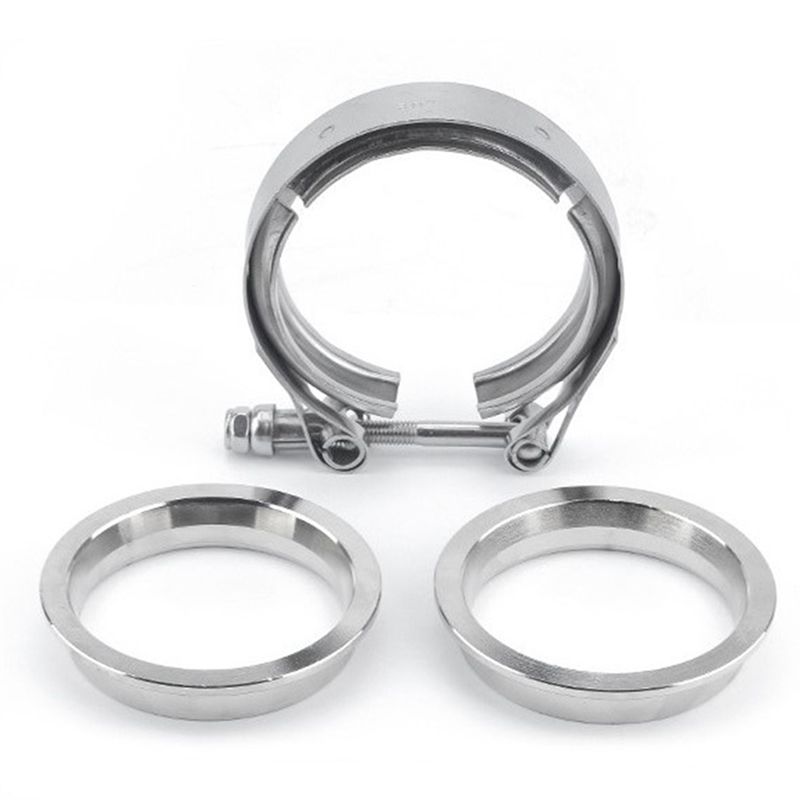 Exhaust V Band Clamp Flange Kit Stainless - Kit Flensa Penjepit V-Band 2.5 Inci