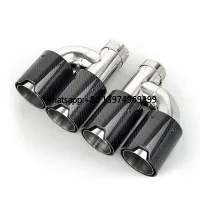 Ujung Knalpot Serat Karbon Tip - Exhaust Tips Dual Outlet Carbon Fiber 63Mm ulasan dan harga