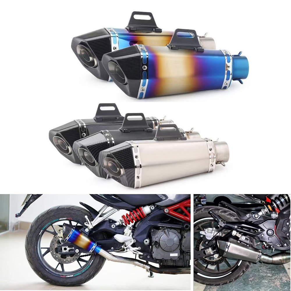 Knalpot Motor Universal 51mm I - Exhaust Muffler Stainless Steel Universal ulasan dan harga