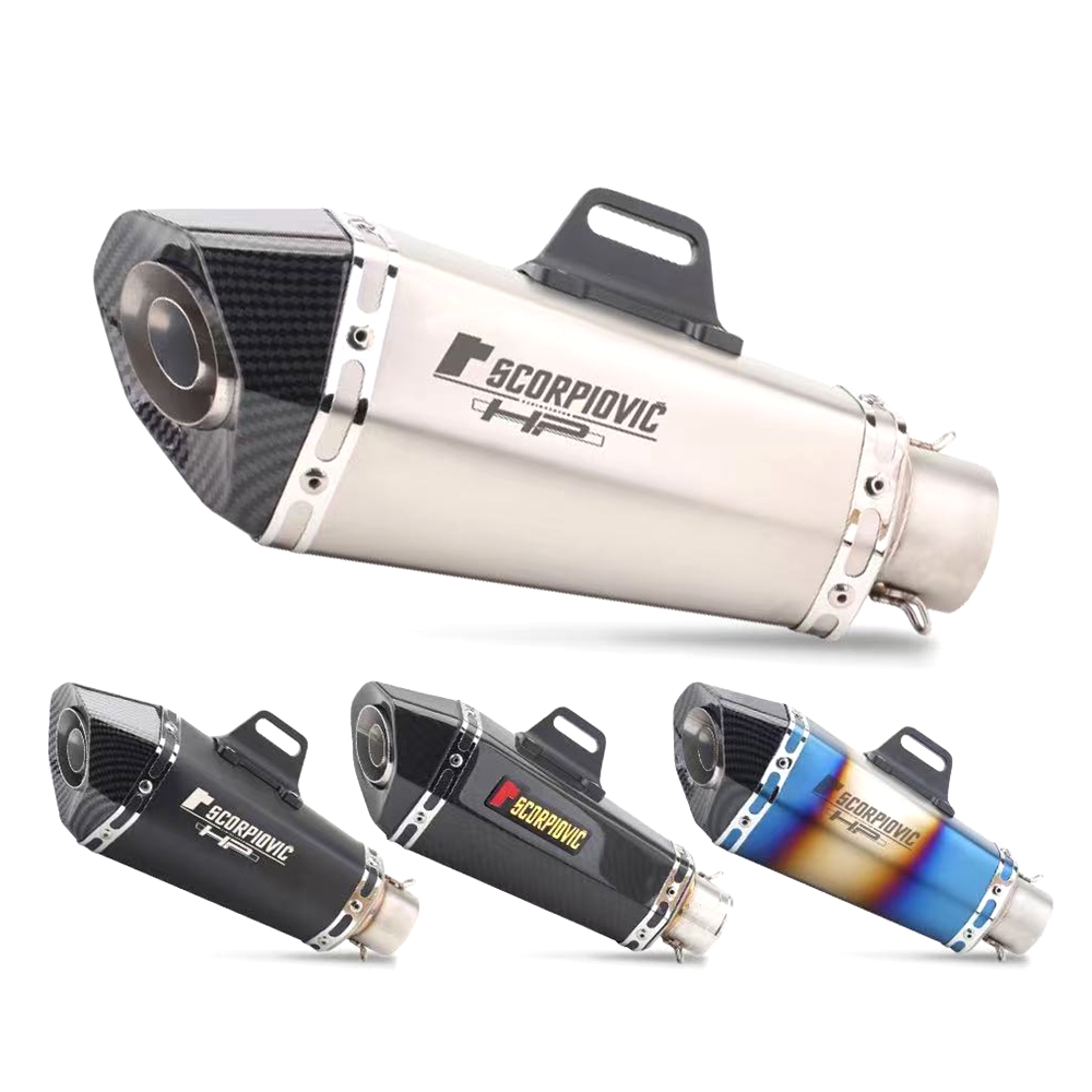Knalpot Motor Universal 51mm I - Exhaust Muffler Stainless Steel Universal ulasan dan harga