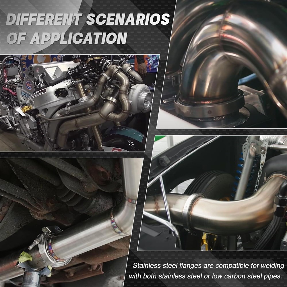 Kit Klem V-Band Baja Tahan Kar - Exhaust V Band Clamp Flange Kit Stainless ulasan dan harga