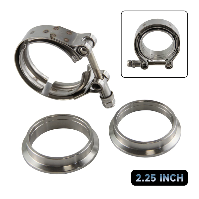 Kit Pipa Bawah Knalpot Turbo 5 - Exhaust V Band Clamp Flange Kit Stainless ulasan dan harga