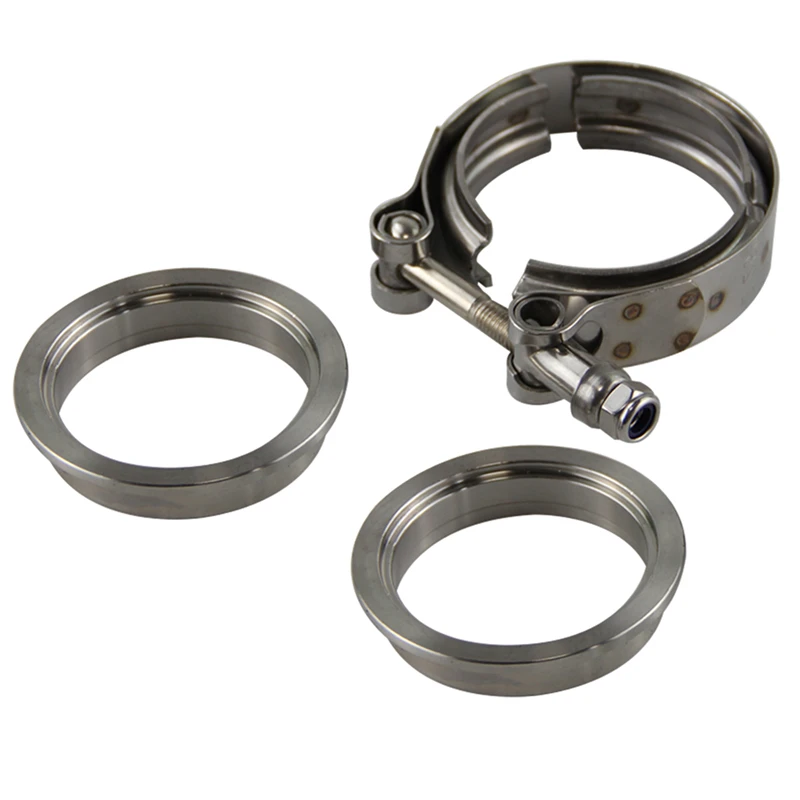 Kit Pipa Bawah Knalpot Turbo 5 - Exhaust V Band Clamp Flange Kit Stainless ulasan dan harga