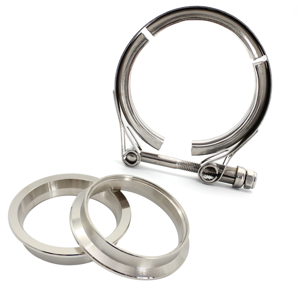 Klem Knalpot V-Band Baja Tahan - Exhaust V Band Clamp Flange Kit Stainless ulasan dan harga