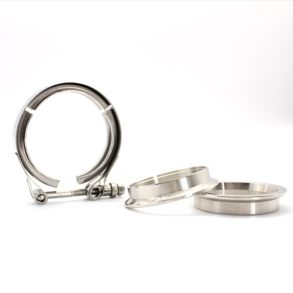 Klem Knalpot V-Band Baja Tahan - Exhaust V Band Clamp Flange Kit Stainless ulasan dan harga