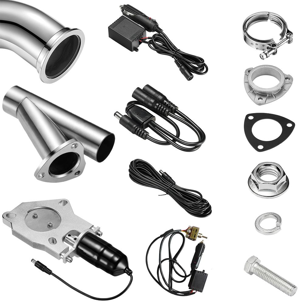 2.0/2.25/2.5/3.0 Inci Dual Man - Electric Exhaust Cutout Valve Kit 2.5 3.0 ulasan dan harga