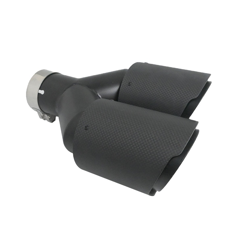 Sistem Knalpot Mobil Tipe Y, P - Exhaust Tips Dual Outlet Carbon Fiber 63Mm ulasan dan harga