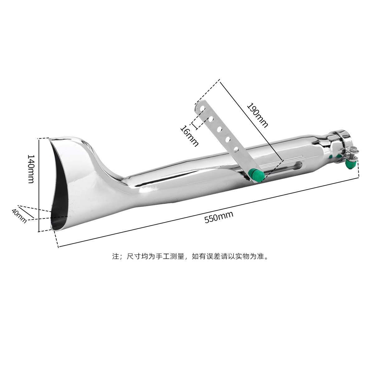 Untuk Knalpot Retro Sepeda Mot - Exhaust Muffler Stainless Steel Universal ulasan dan harga