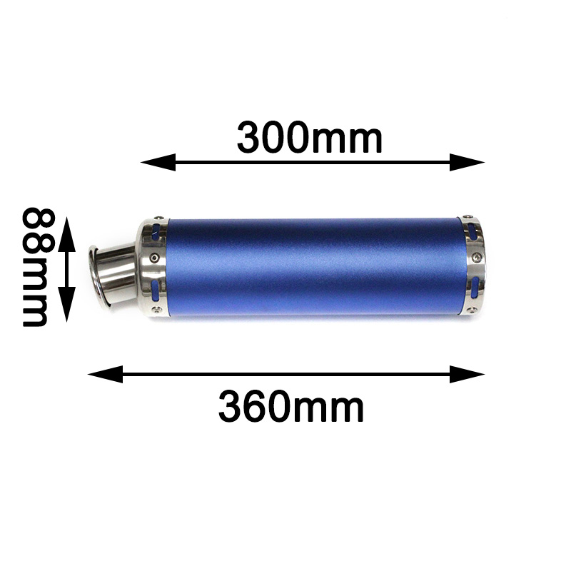 Knalpot Motor Universal 2 Tak  - Exhaust Muffler Stainless Steel Universal ulasan dan harga