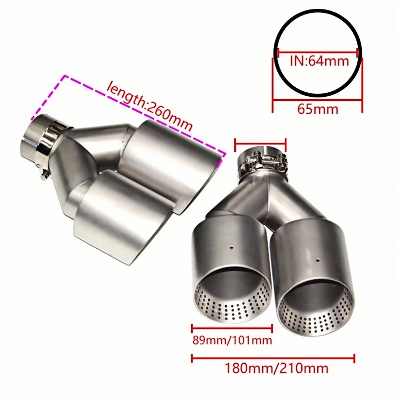 Ujung Knalpot Universal Stainl - Exhaust Muffler Stainless Steel Universal ulasan dan harga